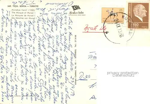 AK / Ansichtskarte Yesil_Bursa Moschee Murad I Yesil Bursa