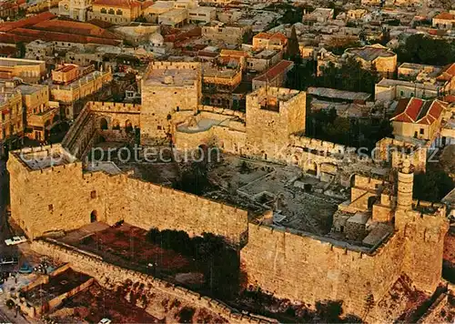 AK / Ansichtskarte Jerusalem_Yerushalayim Fliegeraufnahme Jerusalem_Yerushalayim