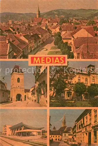AK / Ansichtskarte Medias Stadttor Panorama Stadtansichten Medias