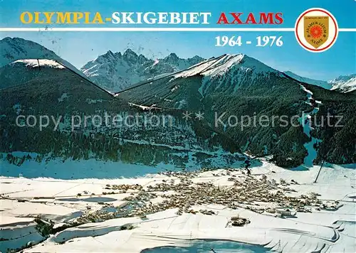 AK / Ansichtskarte Axams Olympia Skigebiet Winter Axams