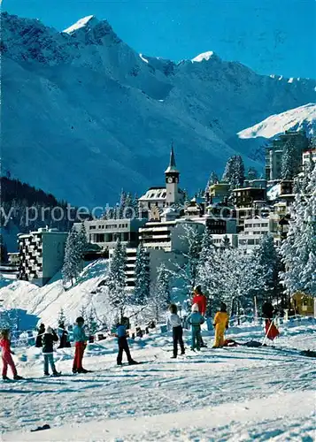 AK / Ansichtskarte Arosa_GR uebungsfeld Dorf Arosa_GR