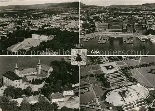 AK / Ansichtskarte Oslo_Norwegen Fliegeraufnahme Oslo Norwegen
