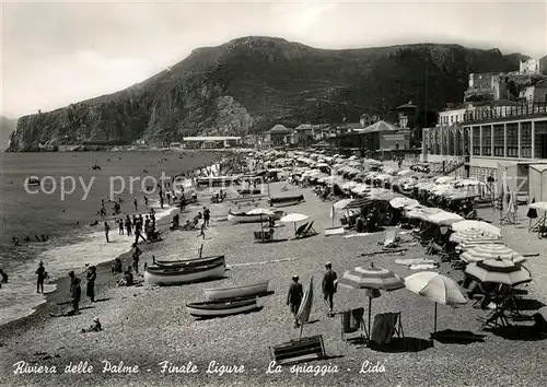 AK / Ansichtskarte Finale_Ligure Spiaggia Lido Finale_Ligure