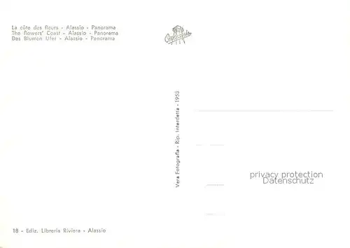 AK / Ansichtskarte Alassio Panorama Alassio