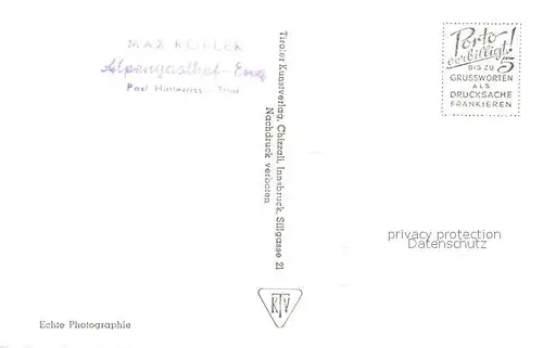 AK / Ansichtskarte Hinterriss_Tirol Jagdhaus Hinterriss Tirol