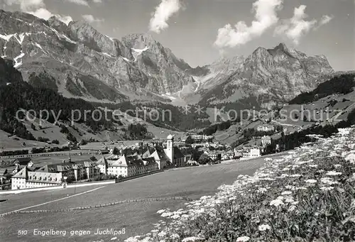 AK / Ansichtskarte Engelberg_OW mit Juchlipass Engelberg OW