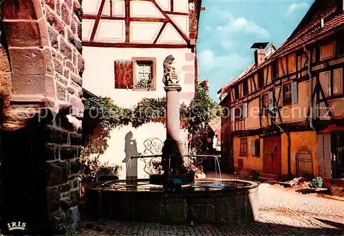 AK / Ansichtskarte Riquewihr_Haut_Rhin Fontaine de la Sinne Riquewihr_Haut_Rhin