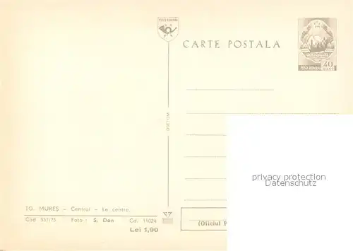 AK / Ansichtskarte Mures Centrul Mures