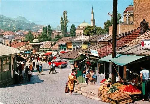AK / Ansichtskarte Sarajevo Markt Sarajevo