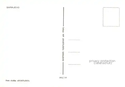 AK / Ansichtskarte Sarajevo Strassenpartie Sarajevo