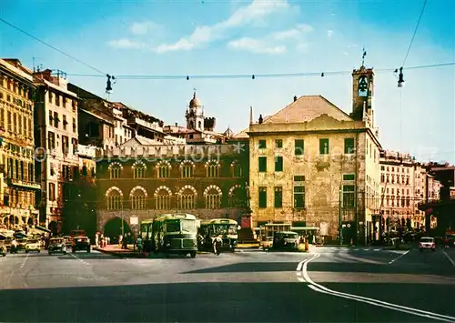 AK / Ansichtskarte Genova_Genua_Liguria Piazza Caricamento e palazzo San Giorgio Genova_Genua_Liguria