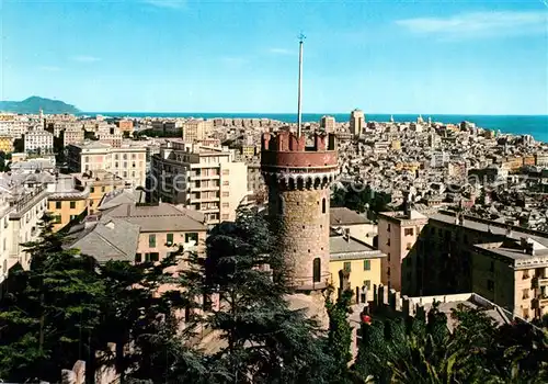AK / Ansichtskarte Genova_Genua_Liguria Panorama dal Castello d Albertis Genova_Genua_Liguria
