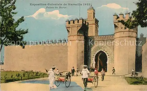 AK / Ansichtskarte Exposition_Coloniale_Marseille_1922  Palais du Maroc Exposition_Coloniale