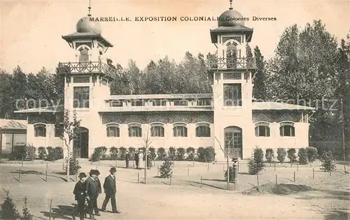 AK / Ansichtskarte Exposition_Coloniale_Marseille_1906 Colonies Diverses Exposition_Coloniale