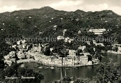AK / Ansichtskarte Portofino_Liguria Panorama Portofino Liguria