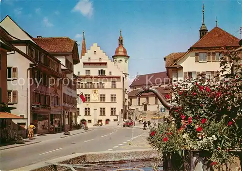 AK / Ansichtskarte Sursee Oberstadt mit Rathaus Sursee