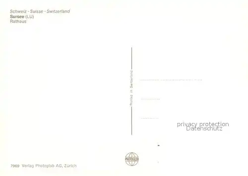 AK / Ansichtskarte Sursee Rathaus Sursee