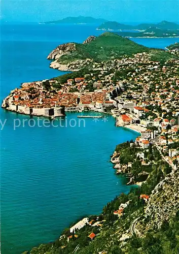 AK / Ansichtskarte Dubrovnik_Ragusa Fliegeraufnahme Dubrovnik Ragusa