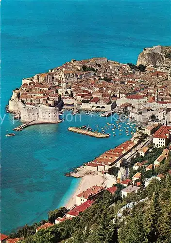 AK / Ansichtskarte Dubrovnik_Ragusa Fliegeraufnahme Dubrovnik Ragusa