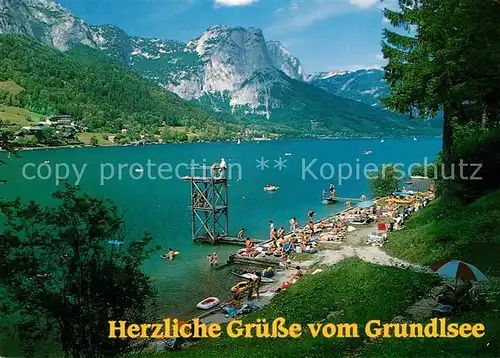 AK / Ansichtskarte Grundlsee_Steiermark Blick auf den Backenstein Grundlsee_Steiermark
