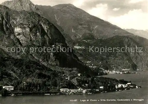 AK / Ansichtskarte Lago_di_Como Villa Carlotta Cadenabbia e Menaggio Lago_di_Como