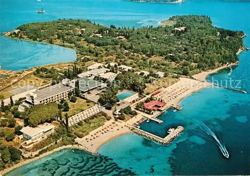 AK / Ansichtskarte Corfu_Korfu Hotel Kontokali Beach Fliegeraufnahme Corfu Korfu