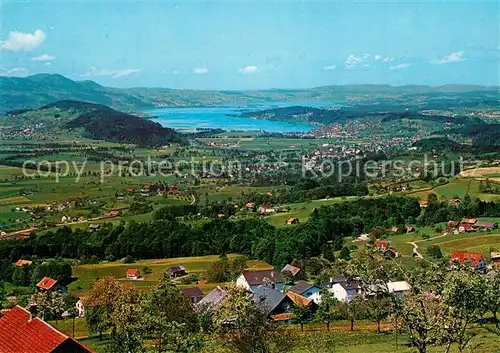 AK / Ansichtskarte Uznach und Schmerikon mit Blick zum Zuerichsee Uznach