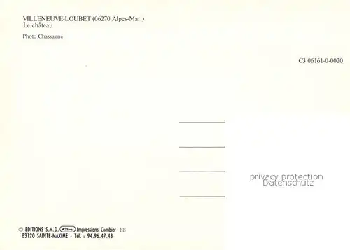 AK / Ansichtskarte Villeneuve Loubet Le chateau Vue aerienne Villeneuve Loubet