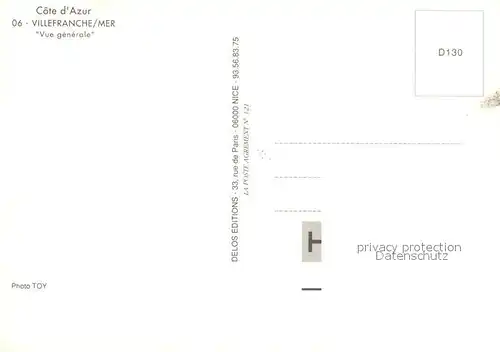 AK / Ansichtskarte Villefranche sur Mer Vue generale aerienne Villefranche sur Mer