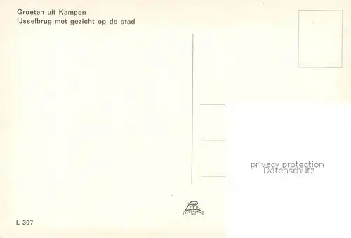 AK / Ansichtskarte Kampen_Niederlande Ijsselbrug met gezicht op de stad Kampen_Niederlande