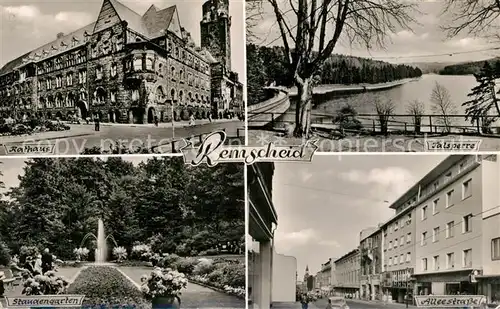 AK / Ansichtskarte Remscheid Rathaus Staudengarten Talsperre Alleestrasse Remscheid