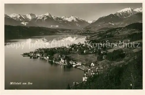 AK / Ansichtskarte Millstatt_Millstaettersee Panorama Alpen Millstatt_Millstaettersee