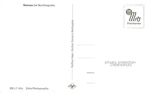 AK / Ansichtskarte Ramsau_Berchtesgaden Ortsansicht mit Kirche Alpenpanorama Ramsau Berchtesgaden