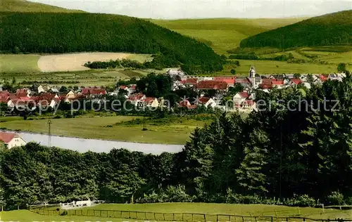 AK / Ansichtskarte Lippoldsberg Panorama Sommerfrische Lippoldsberg