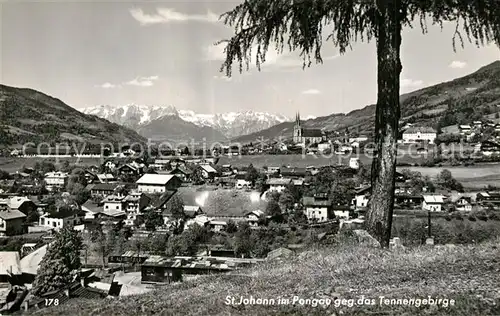 AK / Ansichtskarte St_Johann_Pongau gegen Tennengebirge St_Johann_Pongau