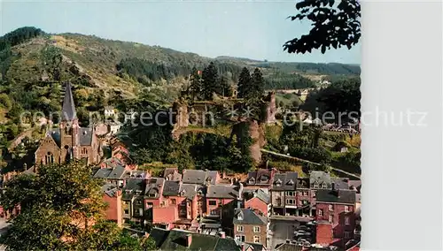 AK / Ansichtskarte La_Roche en Ardenne Panorama Eglise Chateau La_Roche en Ardenne
