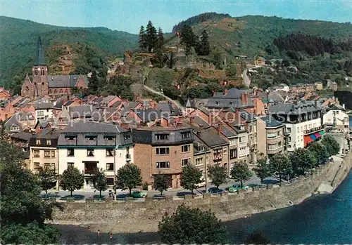 AK / Ansichtskarte La_Roche en Ardenne Panorama Eglise Ruines du Chateau La_Roche en Ardenne