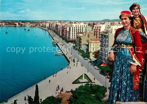 AK / Ansichtskarte Thessaloniki Avenue du Quai Uferstrasse Trachten Thessaloniki