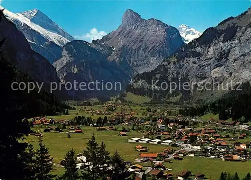 AK / Ansichtskarte Kandersteg_BE Panorama Blick gegen Rinderhorn Gellihorn Steghorn Berner Alpen Kandersteg_BE