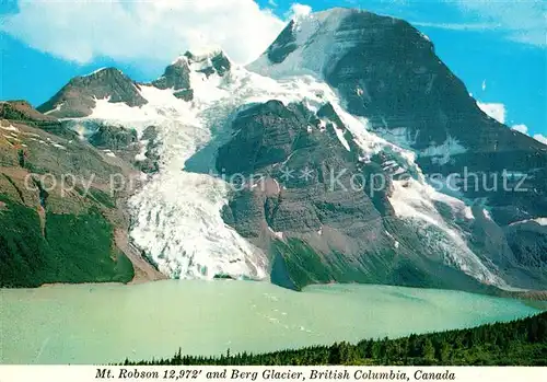 AK / Ansichtskarte Gletscher Mount Robson British Columbia Canada 
