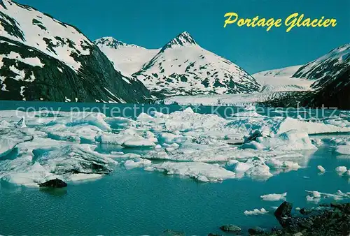 AK / Ansichtskarte Gletscher Portage Glacier Kenai Peninsula Anchorage Alaska 