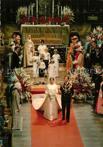 AK / Ansichtskarte Adel_Schweden Hochzeit K?nig Carl Gustaf K?nigin Silvia 