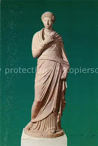 AK / Ansichtskarte Skulpturen Cos Statue Lady Trajan 