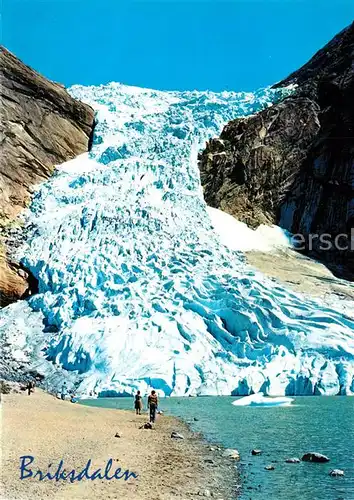 AK / Ansichtskarte Gletscher Briksdalsbreen Olden  