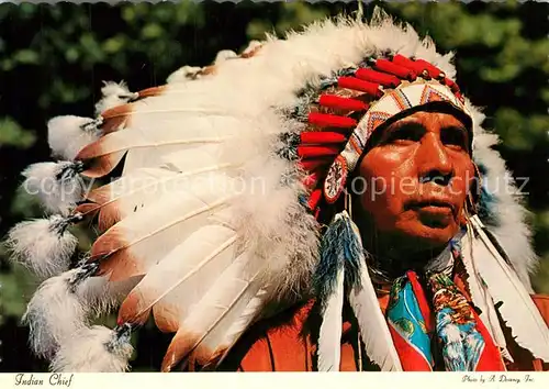 AK / Ansichtskarte Indianer_Native_American Indian Chief 