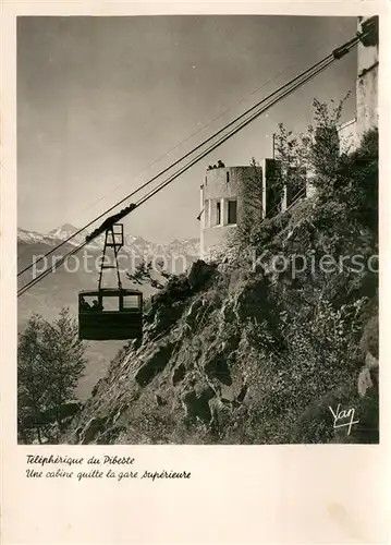 AK / Ansichtskarte Seilbahn Telepherique du Pibeste Lourdes  Seilbahn