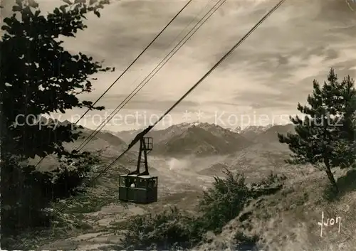 AK / Ansichtskarte Seilbahn Pibeste Lourdes  Seilbahn