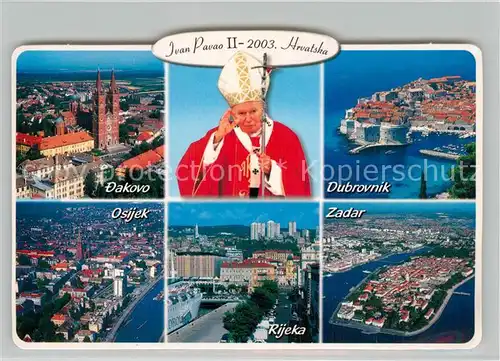 AK / Ansichtskarte Papst Giovanni Paolo II Croazia  