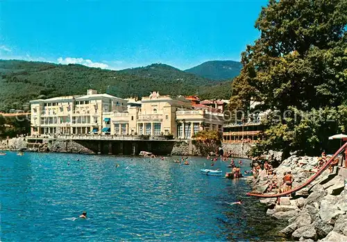 AK / Ansichtskarte Opatija_Istrien Uferpartie Promenade Hotels Opatija_Istrien