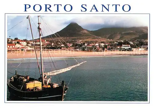 AK / Ansichtskarte Porto_Santo Fischerboot Ansicht vom Meer aus Porto Santo